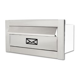 Caixa De Correio carta Frente em Inox escovado 23 cm profundidade - 1
