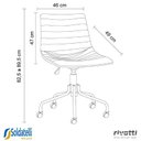 Ver imagem 5 de Cadeira Office Florença Preta ou Caramelo - Rivatti