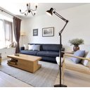 Ver imagem 5 de Luminária Articulada Chão Pedestal Coluna Piso Chão Metal Abajur 1,90m Preto MT-930B-B