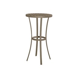 Mesa Bistrô Alta em Alumínio Champagne Ripado Braga Ideal para Área Externa - 1