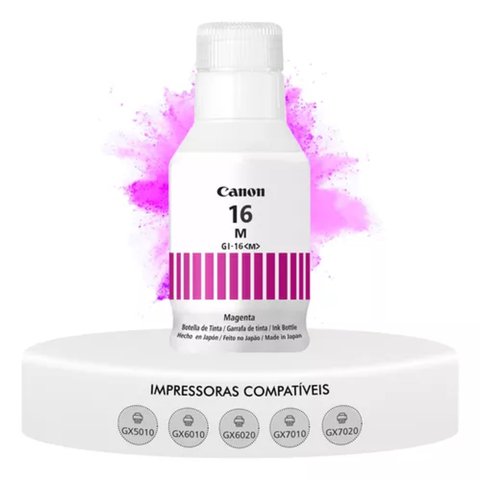Tinta Canon Gi-16c Gi16c Magenta|mega Tank Gx6010 Gx7010 Gx5010 | Original 132ml