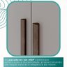Guarda Roupa Casal 100% Mdf 6 Portas 6 Gavetas Itália - Mais Móveis Newcanion/offwhite - 6