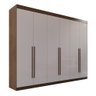Guarda Roupa Casal 100% Mdf 6 Portas 6 Gavetas Itália - Mais Móveis Newcanion/offwhite - 1