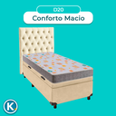 Ver imagem 4 de Kit Cama Box Bau + Cabeceira + Colchão Solteiro D20 - D20 - Inducol
