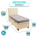 Ver imagem 3 de Kit Cama Box Bau + Cabeceira + Colchão Solteiro D20 - D20 - Inducol