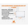 Lousa Quadro Branco 70x50cm Moldura Soft Alumínio - 2