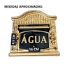 Visor Água para Muros e Portões Alumínio Fundido Modelo Clássico Dourado - 3
