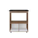 Ver imagem 2 de Balcão para Cooktop 5 Bocas com 2 Portas Elisa Savana/off White - Moblis