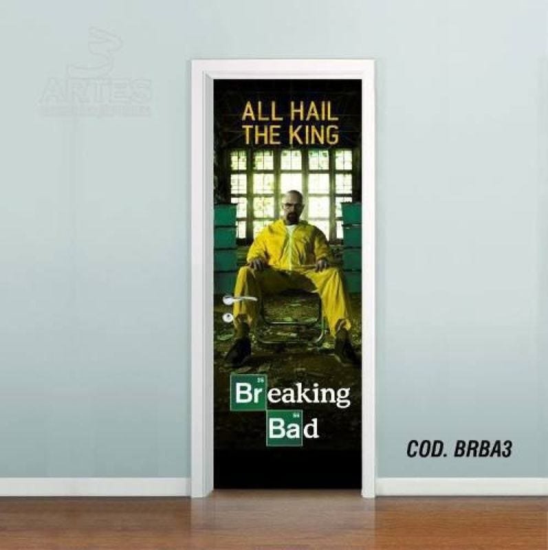 Adesivo De Porta Breaking Bad #03 - 0,60x2,10m - 1