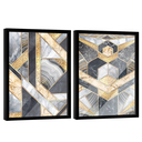 Ver imagem 5 de Quadro Decorativo Duo Abstrato Formas Orgânicas