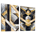 Ver imagem 6 de Quadro Decorativo Duo Abstrato Formas Orgânicas