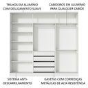 Ver imagem 7 de Guarda Roupa Casal 100% Mdf Madesa Royale 3 Portas de Correr