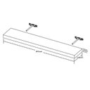 Ver imagem 4 de Prateleira Suspensa para Parede Suporte Invisível 90x17cm Tamburato Artany