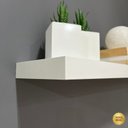 Ver imagem 7 de Prateleira Suspensa para Parede Suporte Invisível 90x17cm Tamburato Artany