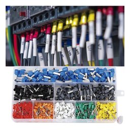 Kit Terminal Tubular Ilhós 0,5/0,75/1,0/1,5/3,5/4/6mm 800pçs - 2