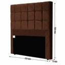 Ver imagem 3 de Cabeceira Box Ortomagic Solteiro Dubai Castor 90 Cm