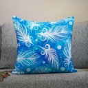 Ver imagem 5 de Kit com 4 Capas para Almofadas Decorativas Penas Azuis
