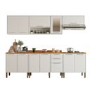 Ver imagem 2 de Cozinha Compacta para Cooktop 5 Bocas 5 Peças 12 Portas 2 Gavetas Paris Sallêto Móveis