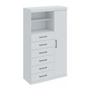 Ver imagem 4 de Cômoda Russell Branco 6 Gavetas