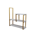 Ver imagem 1 de Nicho TRIPLO metalon 60X15 CINZA CLARO/DOURADO  METALICO 03