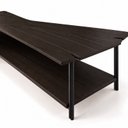 Ver imagem 5 de Mesa de Centro Caribe 170cm em Madeira Laminada Ébano com Metal Black