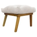Ver imagem 1 de Puff Decorativo Retangular para Sala Penteadeira Marty Linho