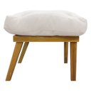 Ver imagem 6 de Puff Decorativo Retangular para Sala Penteadeira Marty Linho