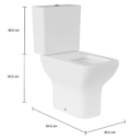 Ver imagem 4 de Vaso Sanitário para Caixa Acoplada Axis P.470.17 + Cd.21f.17 Branco Deca