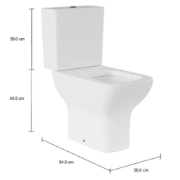 Vaso Sanitário para Caixa Acoplada Axis P.470.17 + Cd.21f.17 Branco Deca - 4