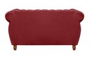 Ver imagem 3 de Namoradeira Decorativa Chesterfield Sofá Realeza Vintage - Suede Bordô