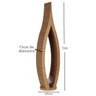 Luminária de Chão Piso Madeira Chama G9 Cúpula em Vidro:preto - 3