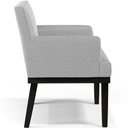 Ver imagem 7 de Poltrona Decorativa Para Sala De Estar Base Preto Beatriz W01 Bouclê Cinza - Lyam Decor