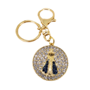 Ver imagem 1 de Chaveiro Católico Aparecida Jorge Divino - Escolha Seu Santo:aparecida Redondo Zircônia