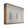 Guarda-roupa Casal 100%MDF 6 gavetas 6 portas - Gênova-Nature/Off - Bianchi Móveis - 1