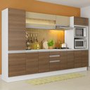 Ver imagem 2 de Armário Smart 100% Mdf 300cm com Balcão e Tampo Branco