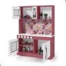 Armário Cozinha Infantil Lux Branco Rosa - 4
