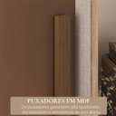 Ver imagem 5 de Guarda-roupa Casal Tower 3 Portas 6 Gavetas com Espelho Cappuccino/terracota - Pnr Móveis