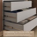 Ver imagem 7 de Guarda-roupa Casal Tower 3 Portas 6 Gavetas com Espelho Cappuccino/terracota - Pnr Móveis