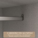 Ver imagem 6 de Guarda-roupa Casal Tower 3 Portas 6 Gavetas com Espelho Cappuccino/terracota - Pnr Móveis