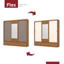 Ver imagem 5 de Guarda Roupa Casal 3 Portas Correr Flex c/ ESPELHO3 Gavetas Delvin Henn