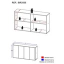 Ver imagem 5 de Aparador Buffet 4 Portas Alemanha Multimóveis Br3555