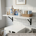 Ver imagem 2 de Prateleira 80x50 Branco em MDF 18mm 50x80 Arrigo Móveis