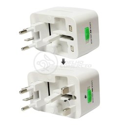 Adaptador Tomada Universal Padrão 150 Países Uk Europa Eua Asia Viagem Bivolt 110/220 Bivolt Aio - 1