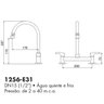 Misturador para Cozinha de Mesa Alina Eternit 1256-E31 - 2