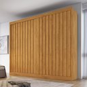 Ver imagem 1 de Guarda-roupa Casal Atlanta 4 Portas 4 Gavetas com Ripado 100% Mdf Peroba - Mademarques