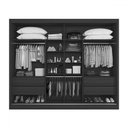 Ver imagem 3 de Guarda-roupa Casal Atlanta 4 Portas 4 Gavetas com Ripado 100% Mdf Peroba - Mademarques