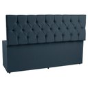 Ver imagem 3 de Calçadeira Recamier Baú King 1,95m Madrid Suede - Pallazio Azul Marinho