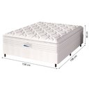 Ver imagem 3 de Cama Box Casal Queen Colchão Molas Ensacadas Granville com Pillow Probel 158x198x66cm Branco