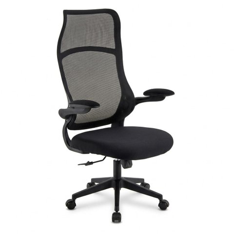Cadeira de Escritório Ergonômica Giratória Office Abby Cor Preto - Sallar Home