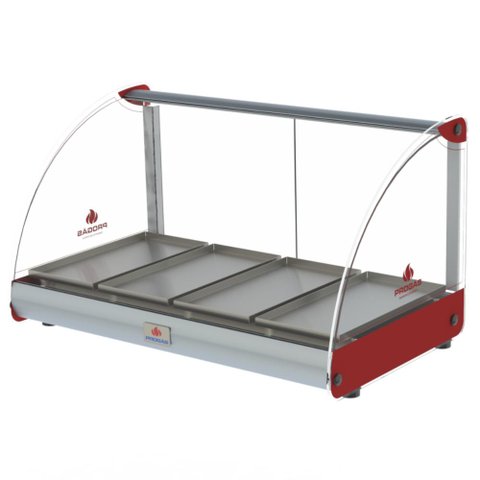 Estufa de Aquecimento Curva Alimentos 4 Bandejas 250w Prv-04e Vermelho 127v - Progás P38921
